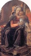 Fra Filippo Lippi Madonna and Child Enthroned oil on canvas
